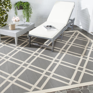 Safavieh Courtyard CY6923 Anthracite/Beige Area Rug Room Scene Feature