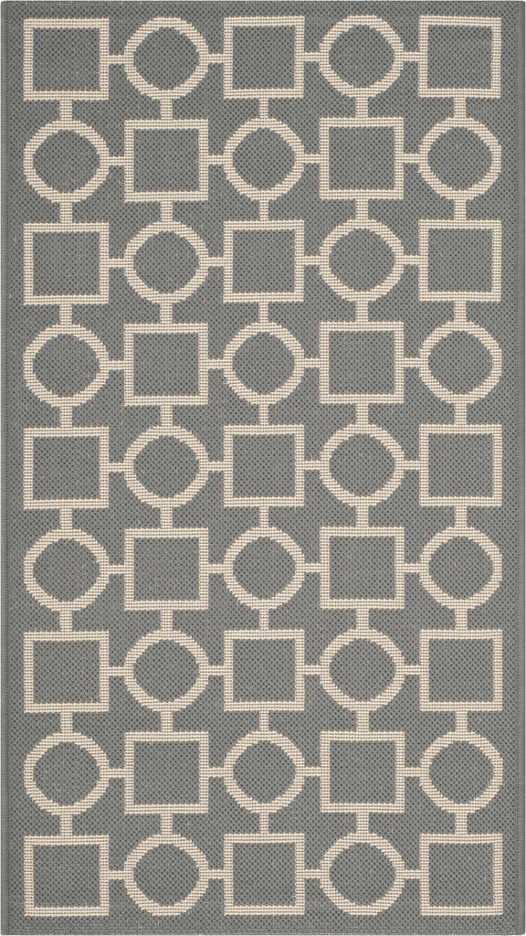 Safavieh Courtyard CY6925 Anthracite/Beige Area Rug main image