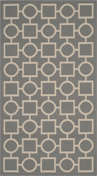 Safavieh Courtyard CY6925 Anthracite/Beige Area Rug 