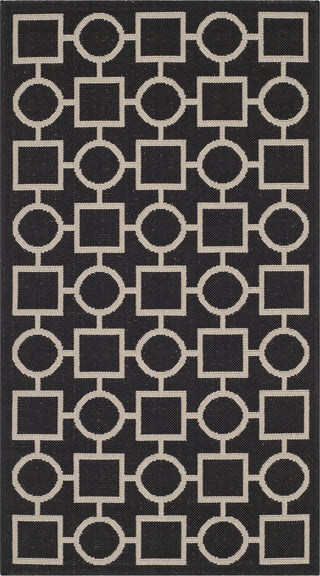 Safavieh Courtyard CY6925 Black/Beige Area Rug 