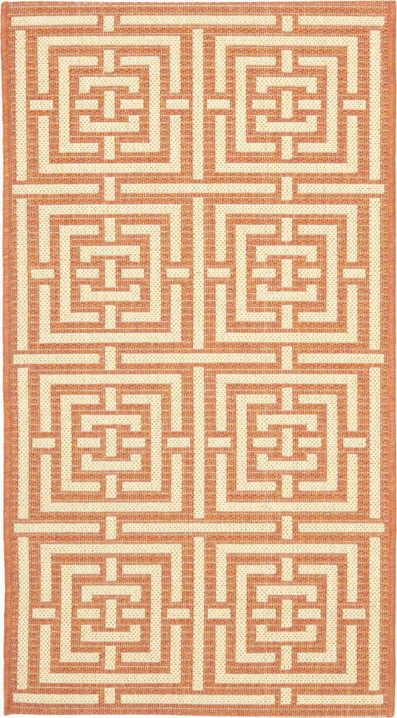 Safavieh Courtyard CY6937 Terracotta/Cream Area Rug main image
