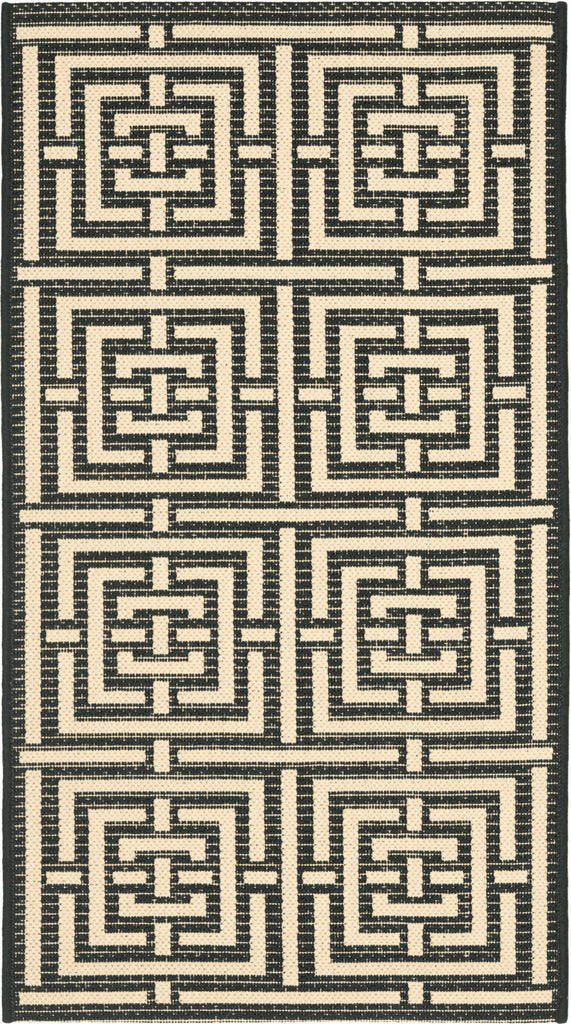 Safavieh Courtyard CY6937 Black/Bone Area Rug main image