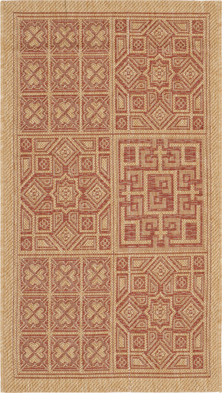 Safavieh Courtyard CY6947 Natural/Brick Area Rug main image