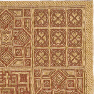 Safavieh Courtyard CY6947 Natural/Brick Area Rug 