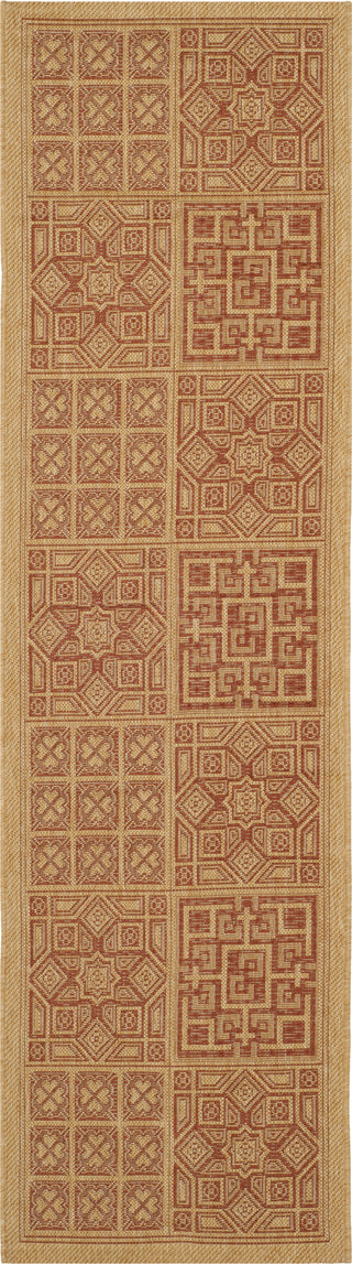 Safavieh Courtyard CY6947 Natural/Brick Area Rug 