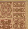 Safavieh Courtyard CY6947 Natural/Brick Area Rug 