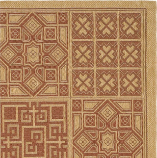 Safavieh Courtyard CY6947 Natural/Brick Area Rug 