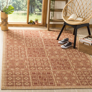 Safavieh Courtyard CY6947 Natural/Brick Area Rug 