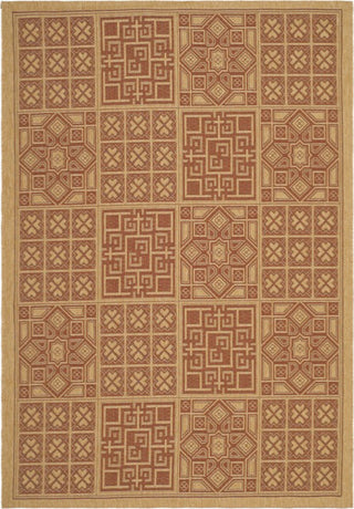 Safavieh Courtyard CY6947 Natural/Brick Area Rug 