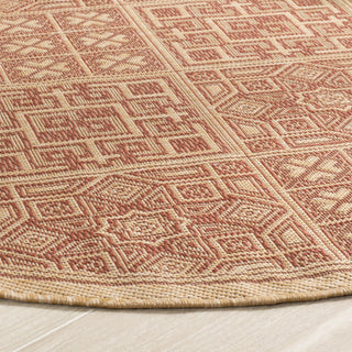 Safavieh Courtyard CY6947 Natural/Brick Area Rug 