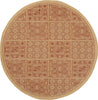 Safavieh Courtyard CY6947 Natural/Brick Area Rug 
