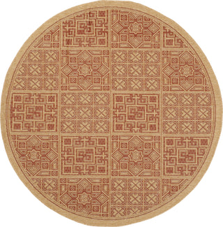 Safavieh Courtyard CY6947 Natural/Brick Area Rug 