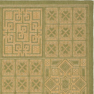 Safavieh Courtyard CY6947 Green/Natural Area Rug 