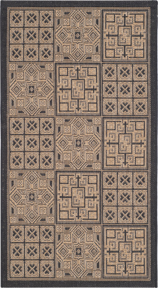 Safavieh Courtyard CY6947 Black/Natural Area Rug main image