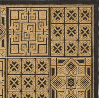 Safavieh Courtyard CY6947 Black/Natural Area Rug 