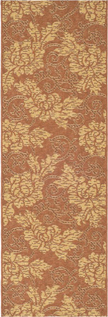 Safavieh Courtyard CY6957 Brick/Natural Area Rug 