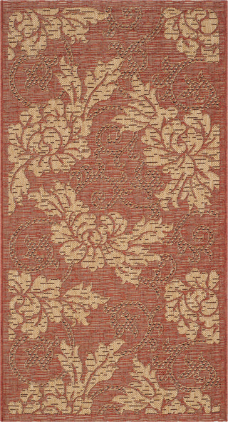 Safavieh Courtyard CY6957 Brick/Natural Area Rug main image