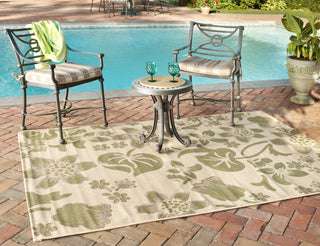 Safavieh Courtyard CY7014 Cream/Green Area Rug  Feature