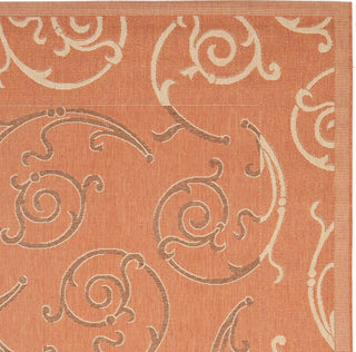 Safavieh Courtyard CY7108 Terracotta/Cream Area Rug 