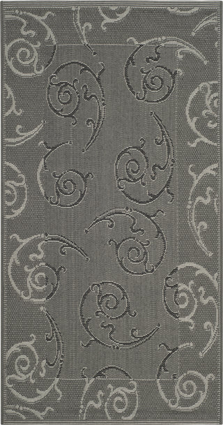 Safavieh Courtyard CY7108 Anthracite/Light Grey Area Rug main image