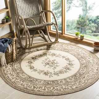 Safavieh Courtyard CY7208 Creme/Brown Area Rug Room Scene Feature