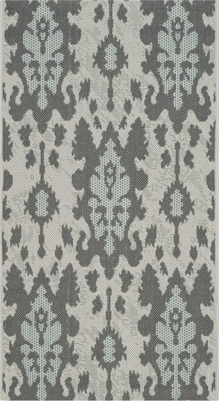 Safavieh Courtyard CY7276 Ltgy Anthracite/Aqua Weft Area Rug main image