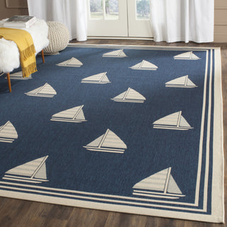 Safavieh Courtyard CY7422 Navy/Beige Area Rug  Feature