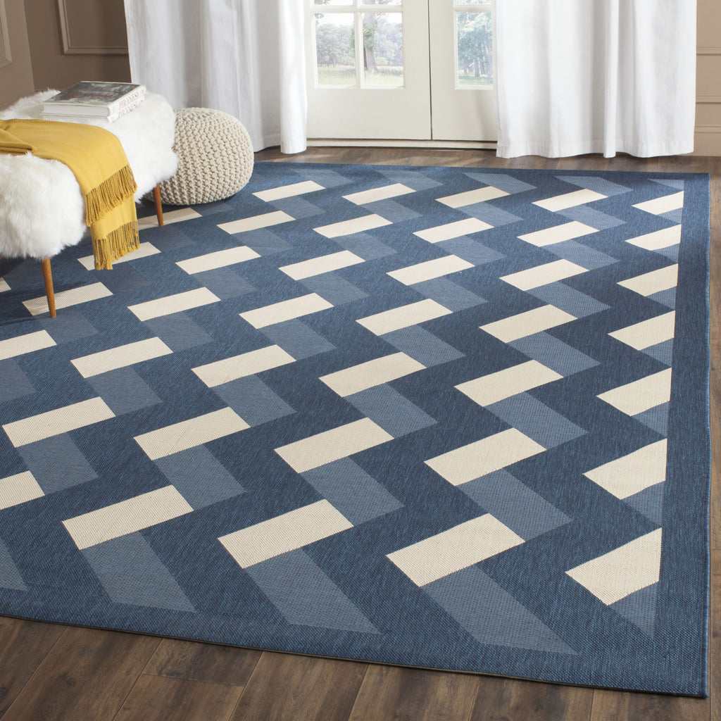 Safavieh Courtyard CY7430 Navy/Beige Area Rug  Feature