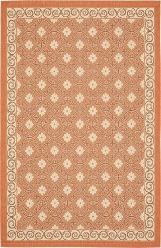 Safavieh Courtyard CY7810 Terracotta/Cream Area Rug main image