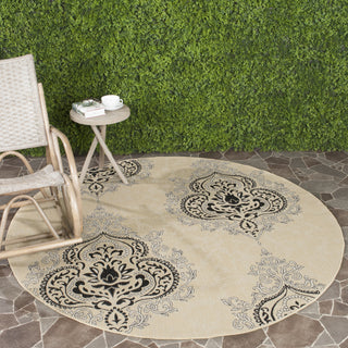 Safavieh Courtyard CY7926 Creme/Black Area Rug  Feature