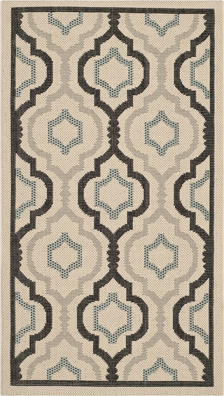 Safavieh Courtyard CY7938 Beige/Black Area Rug 2' Image