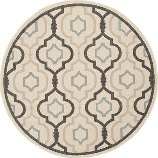 Safavieh Courtyard CY7938 Beige/Black Area Rug Round Image