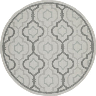 Safavieh Courtyard CY7938 Light Grey/Anthracite Area Rug Round Image