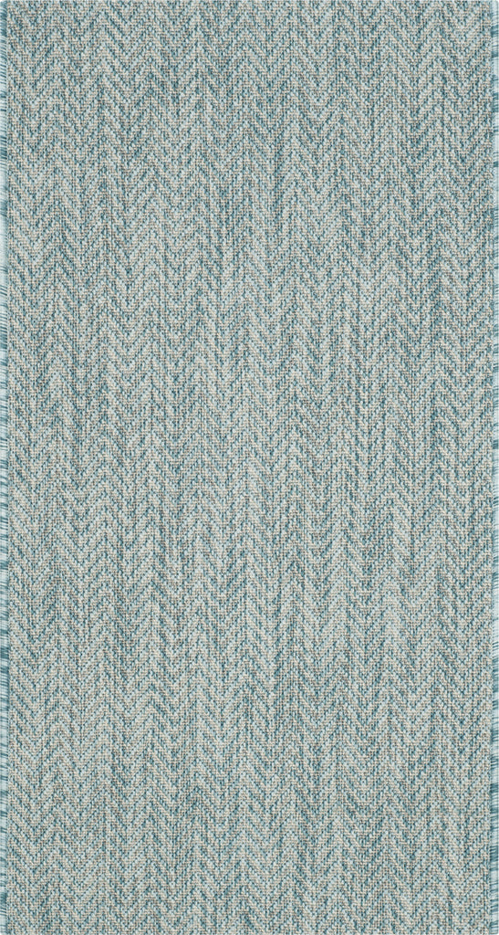 Safavieh Courtyard CY8022 Aqua/Grey Area Rug main image