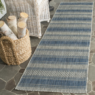 Safavieh Courtyard CY8464 Grey/Navy Area Rug 