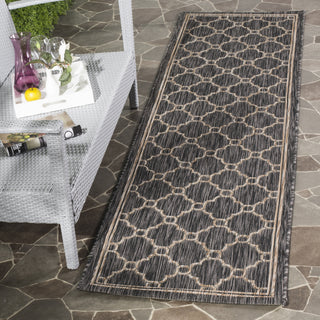 Safavieh Courtyard CY8471 Natural/Black Area Rug Room Scene Feature