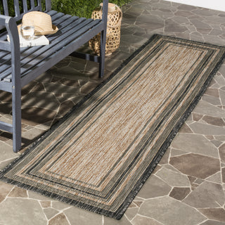 Safavieh Courtyard CY8475 Natural/Black Area Rug 