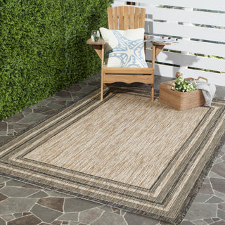 Safavieh Courtyard CY8475 Natural/Black Area Rug 