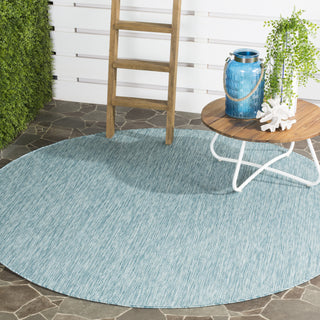 Safavieh Courtyard CY8520 Aqua/Aqua Area Rug  Feature