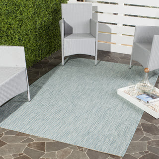 Safavieh Courtyard CY8521 Aqua/Grey Area Rug  Feature