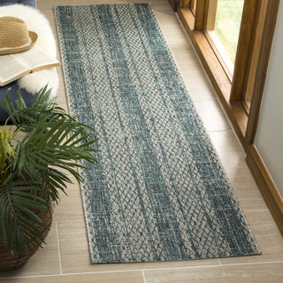 Safavieh Courtyard CY8736 Light Grey/Teal Area Rug  Feature