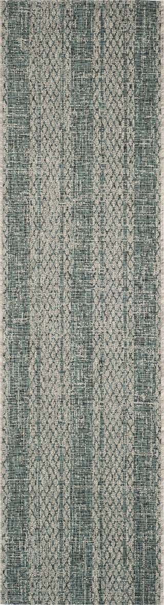 Safavieh Courtyard CY8736 Light Grey/Teal Area Rug 