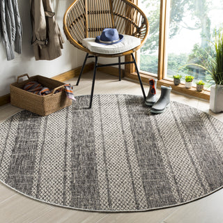 Safavieh Courtyard CY8736 Light Grey/Black Area Rug 