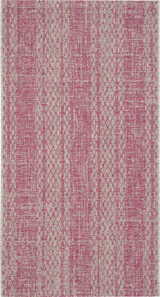 Safavieh Courtyard CY8736 Light Grey/Fuchsia Area Rug 