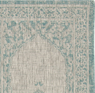 Safavieh Courtyard CY8751 Light Grey/Aqua Area Rug 