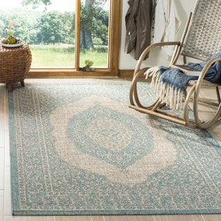 Safavieh Courtyard CY8751 Light Grey/Aqua Area Rug  Feature