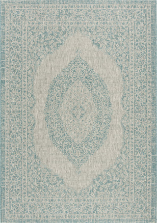 Safavieh Courtyard CY8751 Light Grey/Aqua Area Rug main image