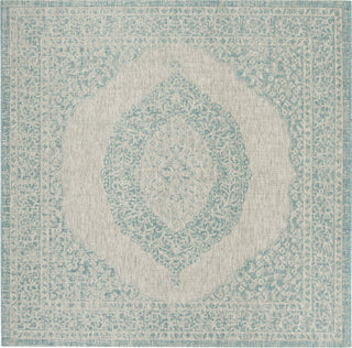 Safavieh Courtyard CY8751 Light Grey/Aqua Area Rug 