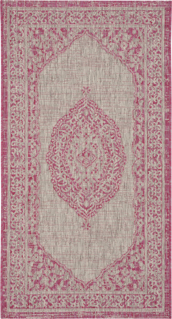 Safavieh Courtyard CY8751 Light Grey/Fuchsia Area Rug main image