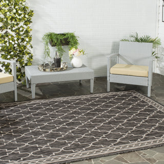 Safavieh Courtyard CY8871 Black/Beige Area Rug  Feature